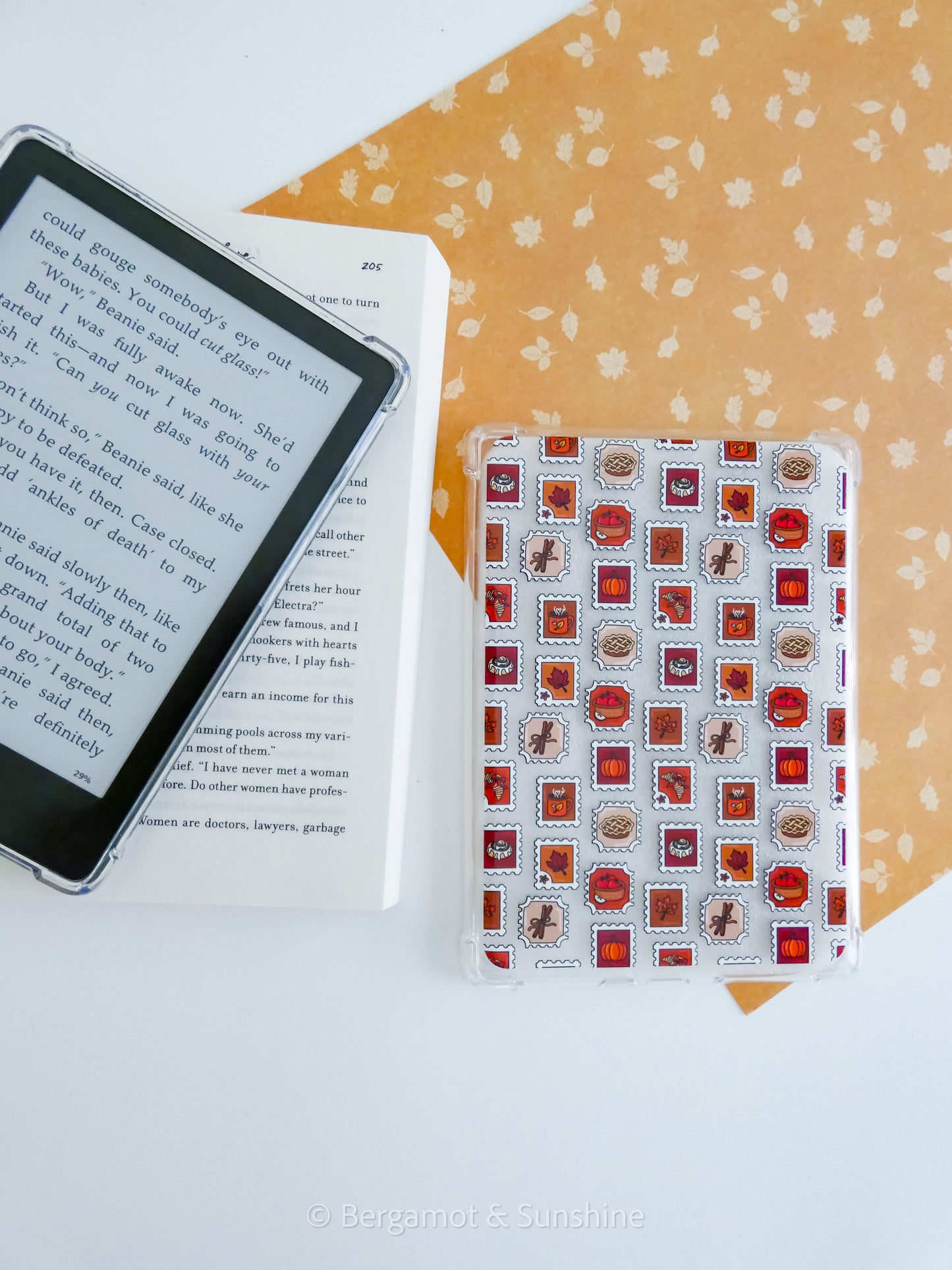 Fall Stamps Kindle Case