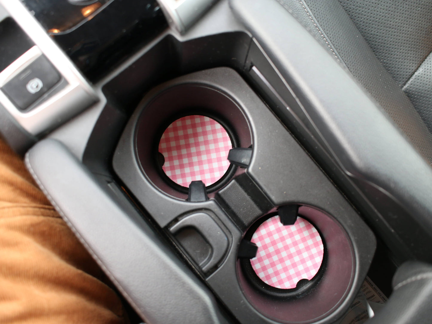 Gingham Car Coaster Set (2 Colors)