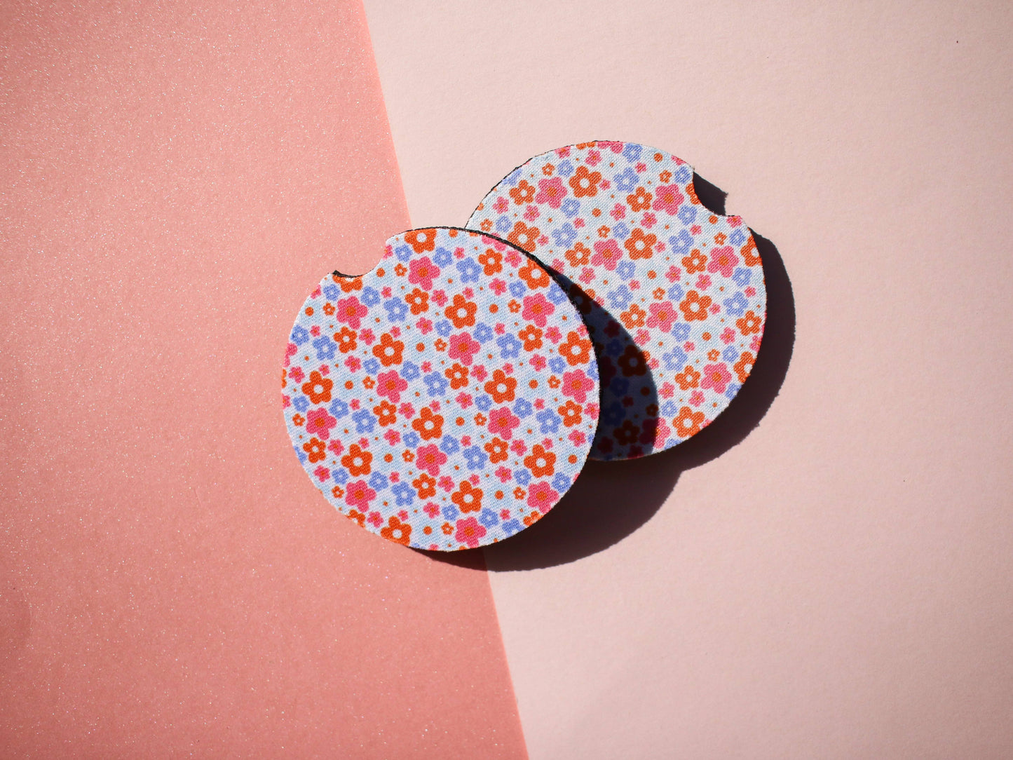 Mini Floral Car Coaster Set (more colors available)